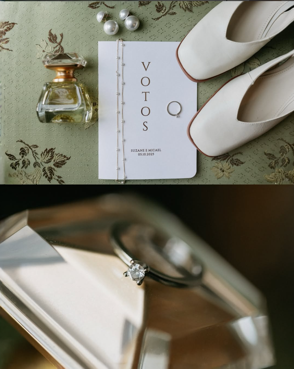 Detalhes do making of da noiva em casamento no Solar Real